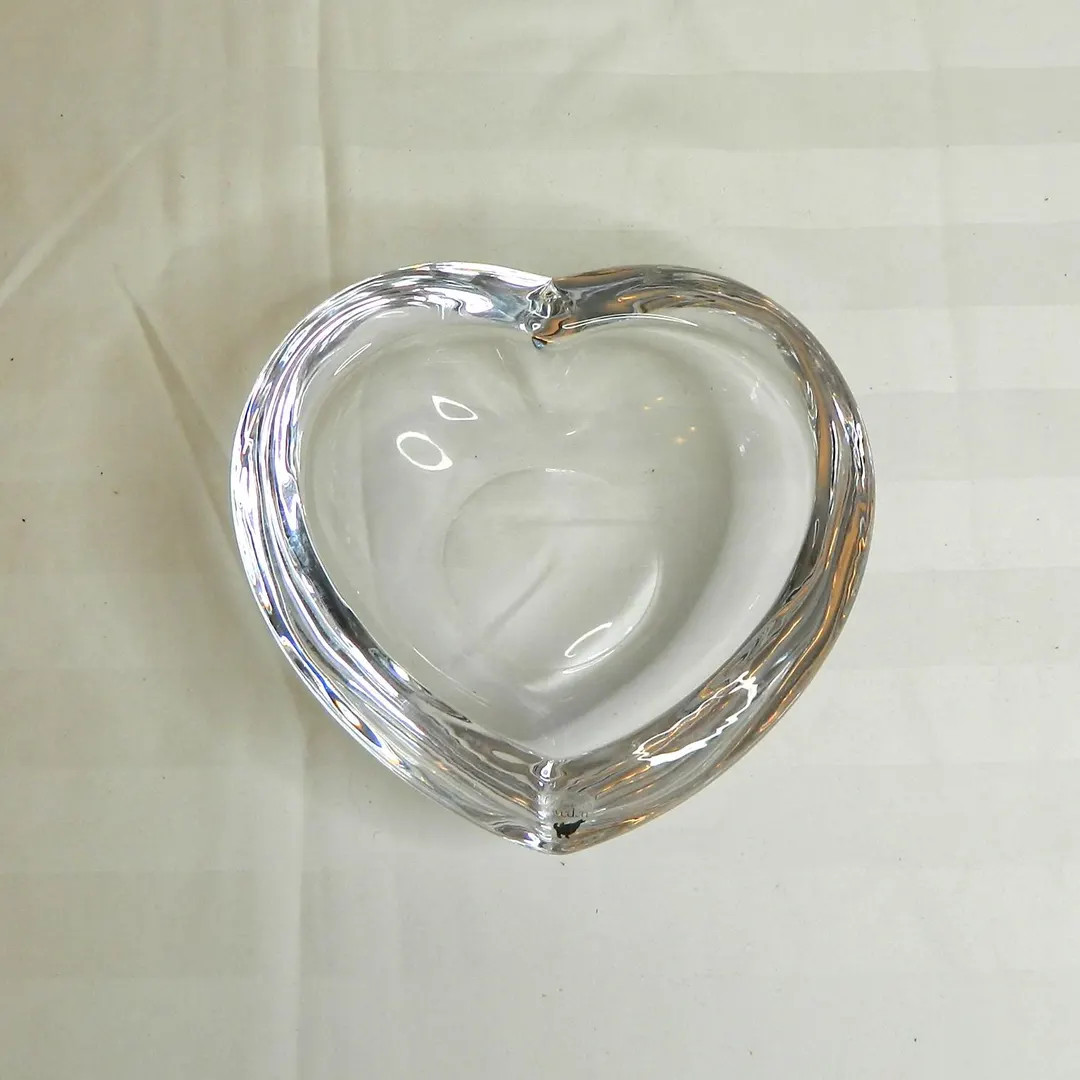 Orrefors Sweden Heart-shaped Crystal Bowl Votive Trinket Dish | Etsy (US)