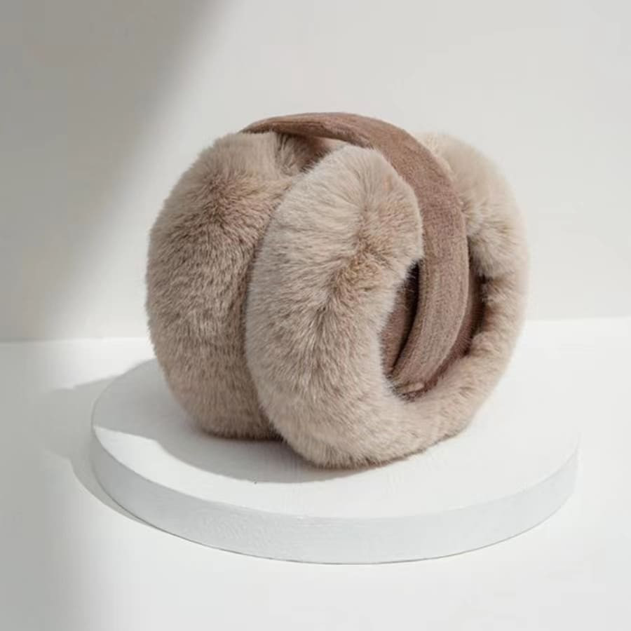 1PC Winter Warm Foldable Earmuffs Solid Color Thick Ear Warmer Coldproof Stretchable Plush Earmuf... | SHEIN