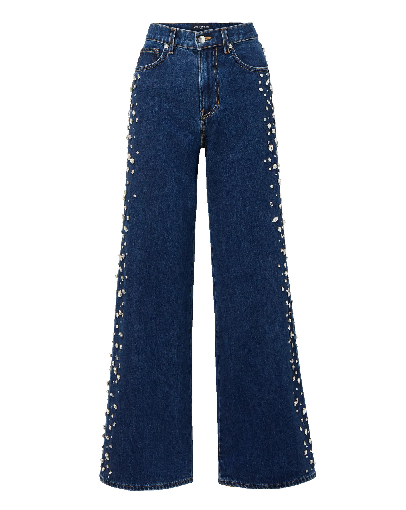 Kasey Embellished Wide-Leg Jean | Veronica Beard