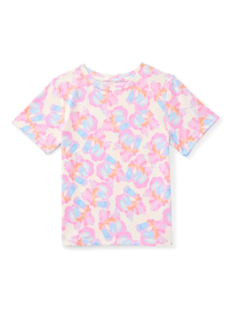 Athletic Works Girls Active Tee with Short Sleeves, Sizes 4-18 & Plus | Walmart (US)