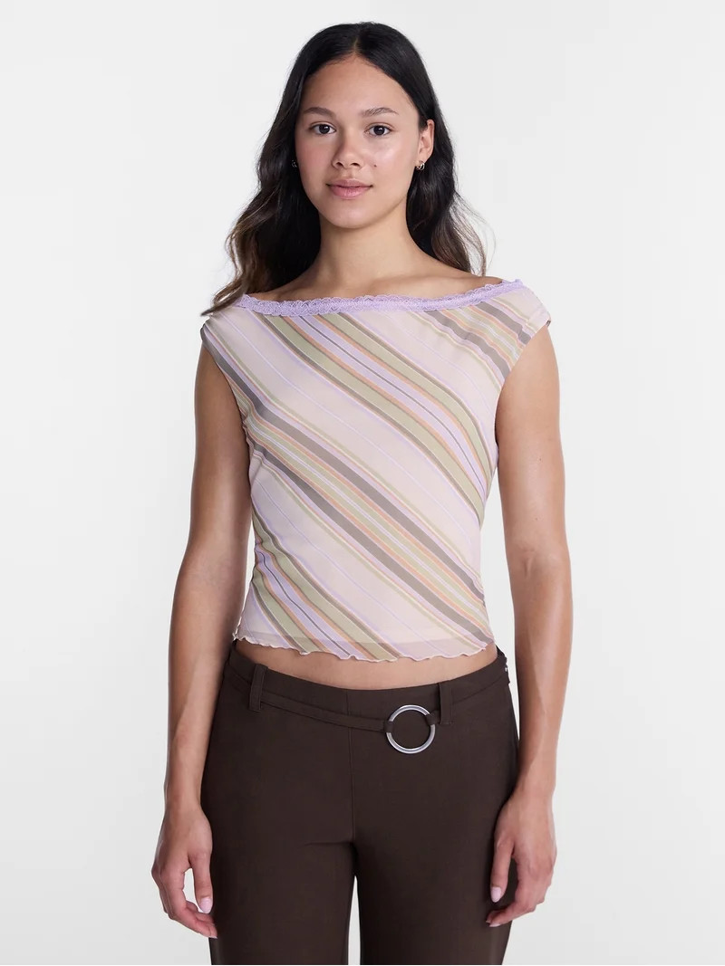 No Boundaries Off the Shoulder Top, Women\u2019s XXS-XXL | Walmart (US)