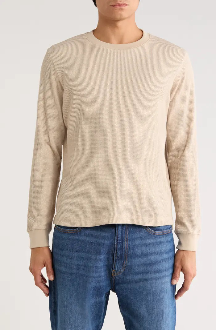 DENIM AND FLOWER Waffle Stitch Crewneck T-Shirt | Nordstromrack | Nordstrom Rack