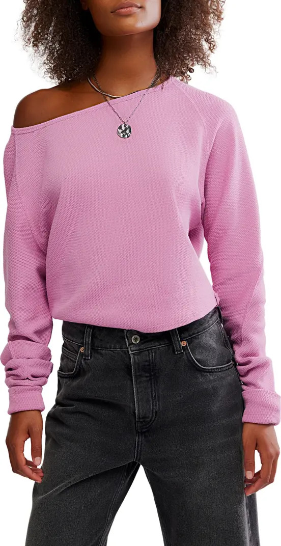 Free People Jess One-Shoulder Thermal Top | Nordstrom | Nordstrom