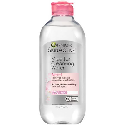 Garnier SKINACTIVE Micellar Cleansing Water All-in-1 Makeup Remover & Cleanser - 13.5 fl oz | Target