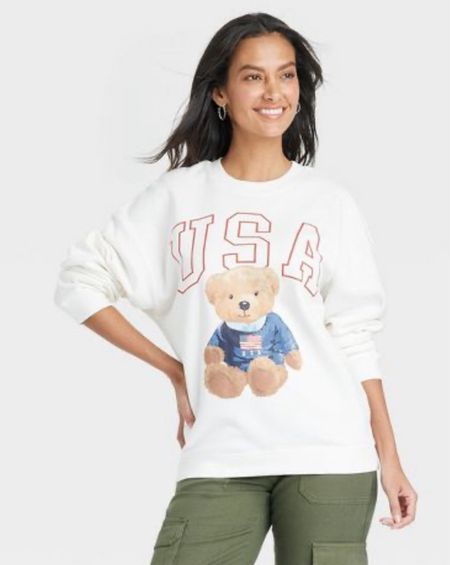 U.S.A. bear sweatshirt 

#LTKFindsUnder50 #LTKFindsUnder100 #LTKSeasonal