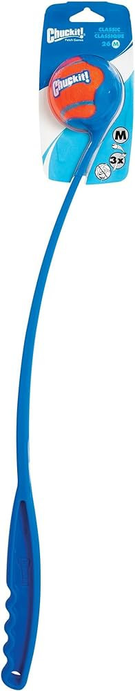 Chuckit! Classic 26M Dog Ball Launcher, 26" Length, Includes Medium Ball (2.5") For Dogs 20-60 Po... | Amazon (US)