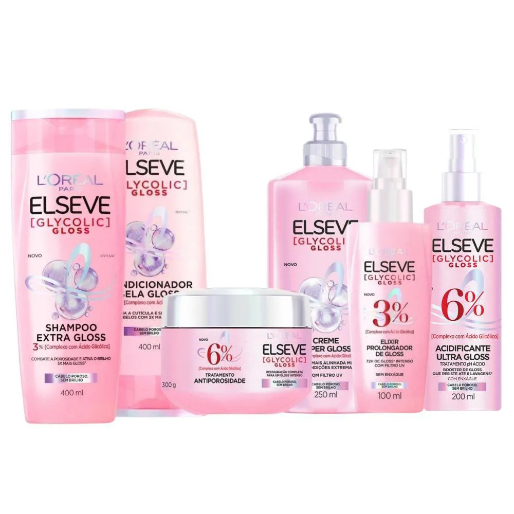 Kit Elseve Glycolic Gloss Com 6 | DrogaRaia (BR)