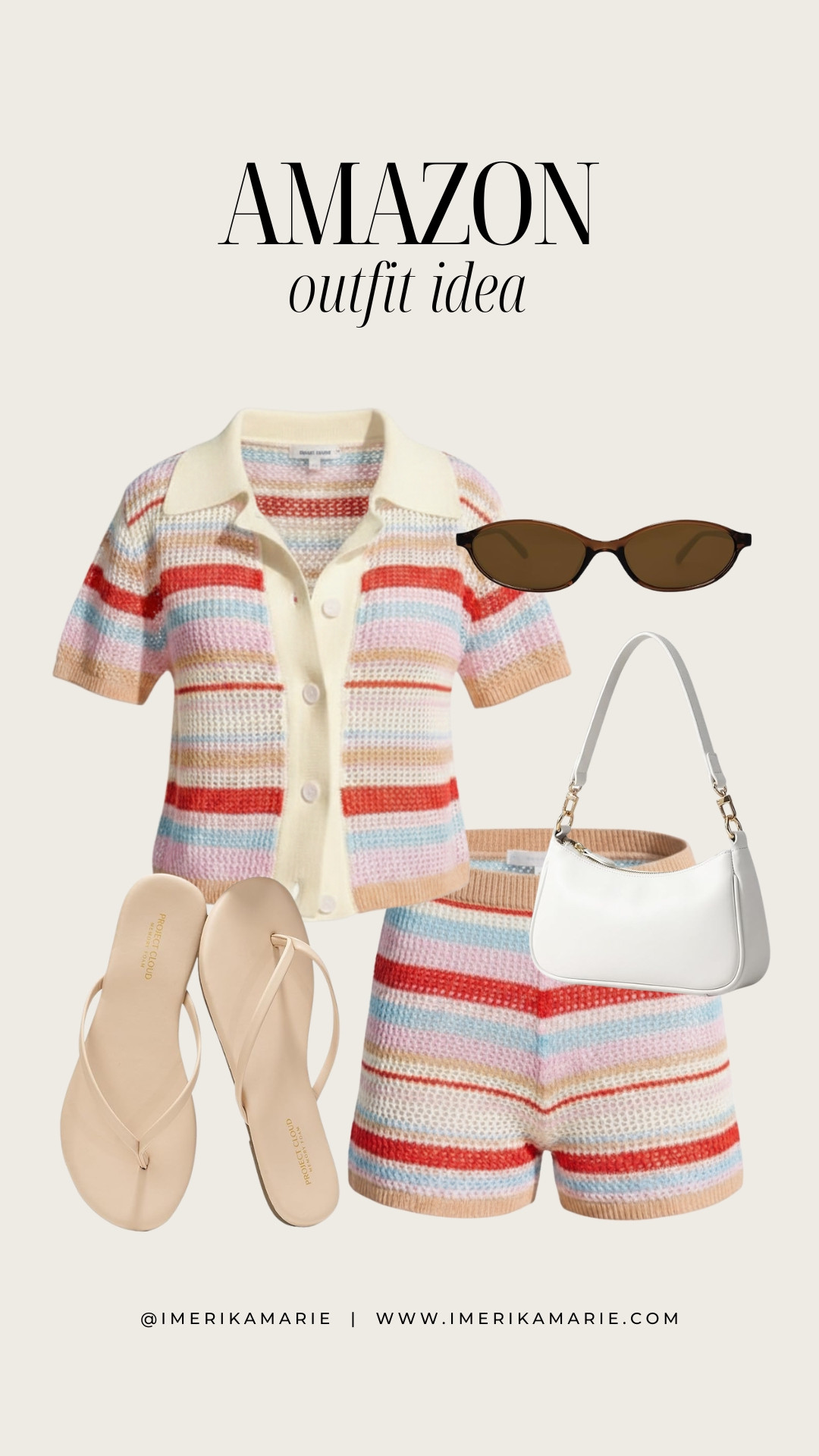 Amazon Outfit Idea

What to wear to the beach, pool party or resort.

Striped matching set, flip flops and white purse. 

 #LTKootd #LTKSeasonal #LTKSwim