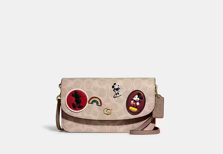 Disney X Coach Hayden Foldover Crossbody In Signature Canvas With Patches | Coach (US)