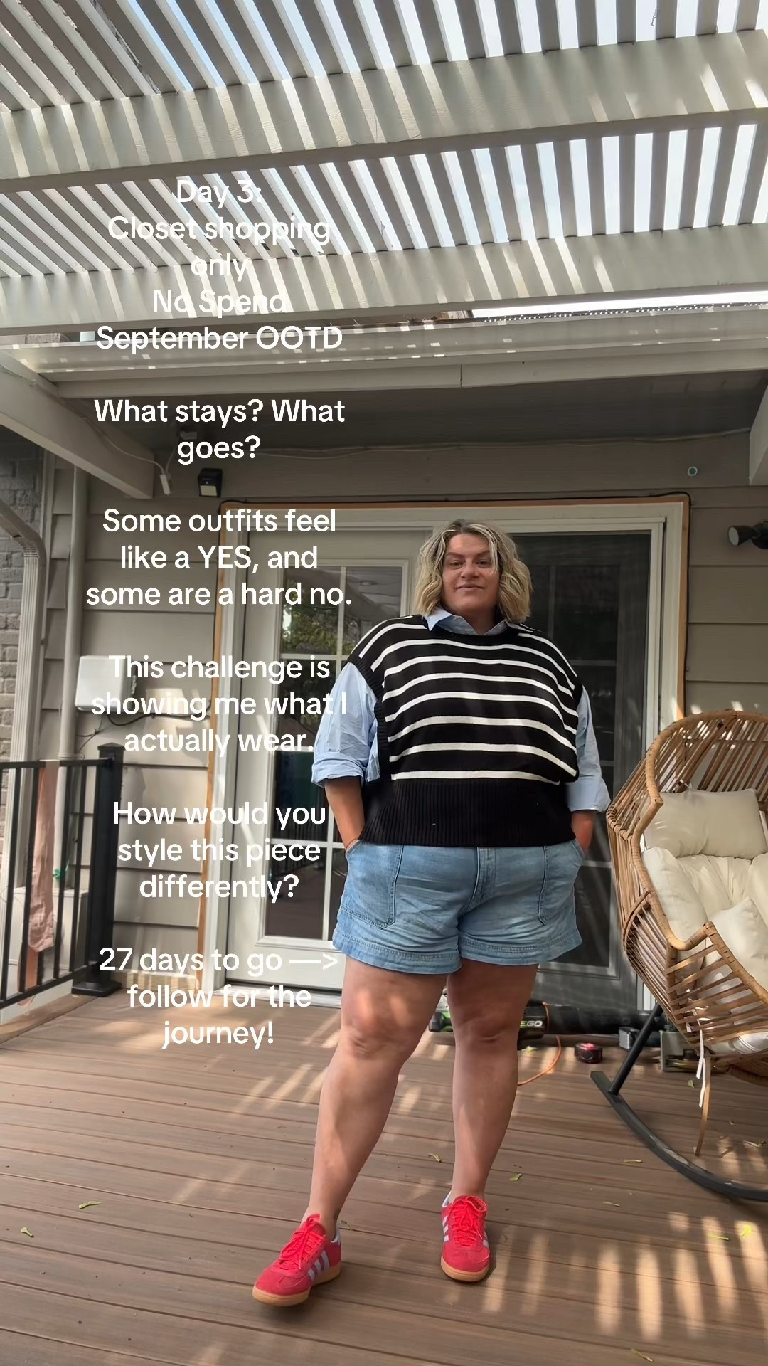  No Spend September  and my main focus is no shopping. I have a closet full of clothes I haven't worn in ages and don't even know if I like. Come along as I style out of my closet all month and decide what stays and what goes. 

#LTKOver40 #LTKShoeCrush #LTKPlusSize