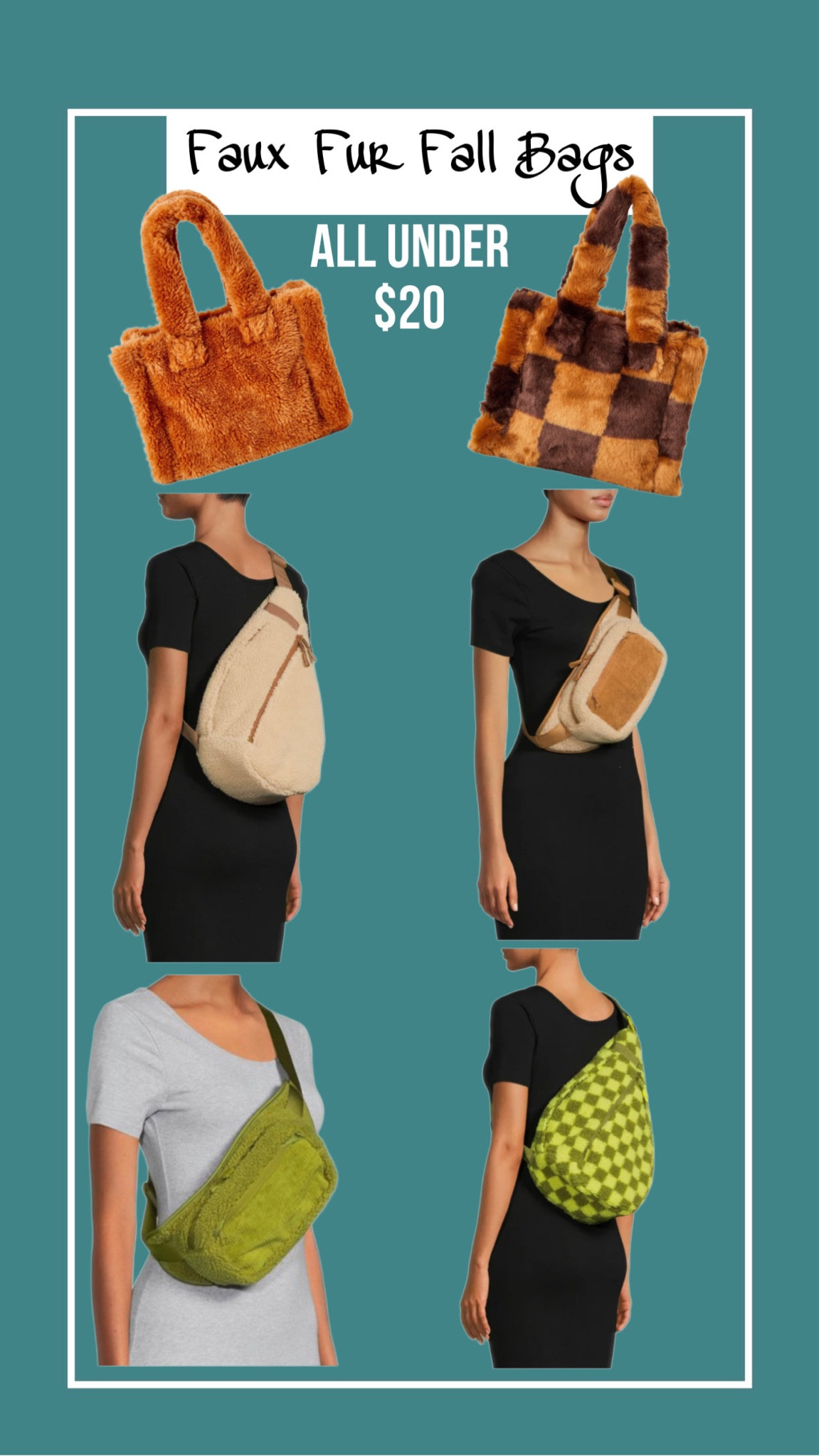 Faux fur sherpa fall bags #slingbag #fannypack #fallfashion 

#LTKSeasonal #LTKstyletip #LTKitbag