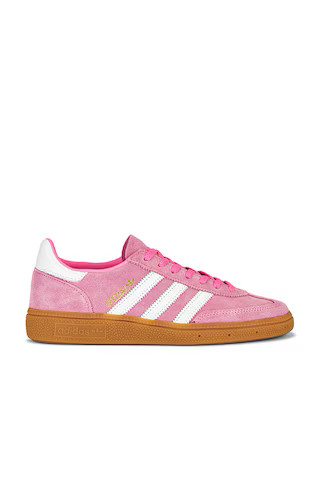 adidas Originals Handball Spezial in Lucid Pink, Footwear White & Gold Metallic from Revolve.com | Revolve Clothing (Global)