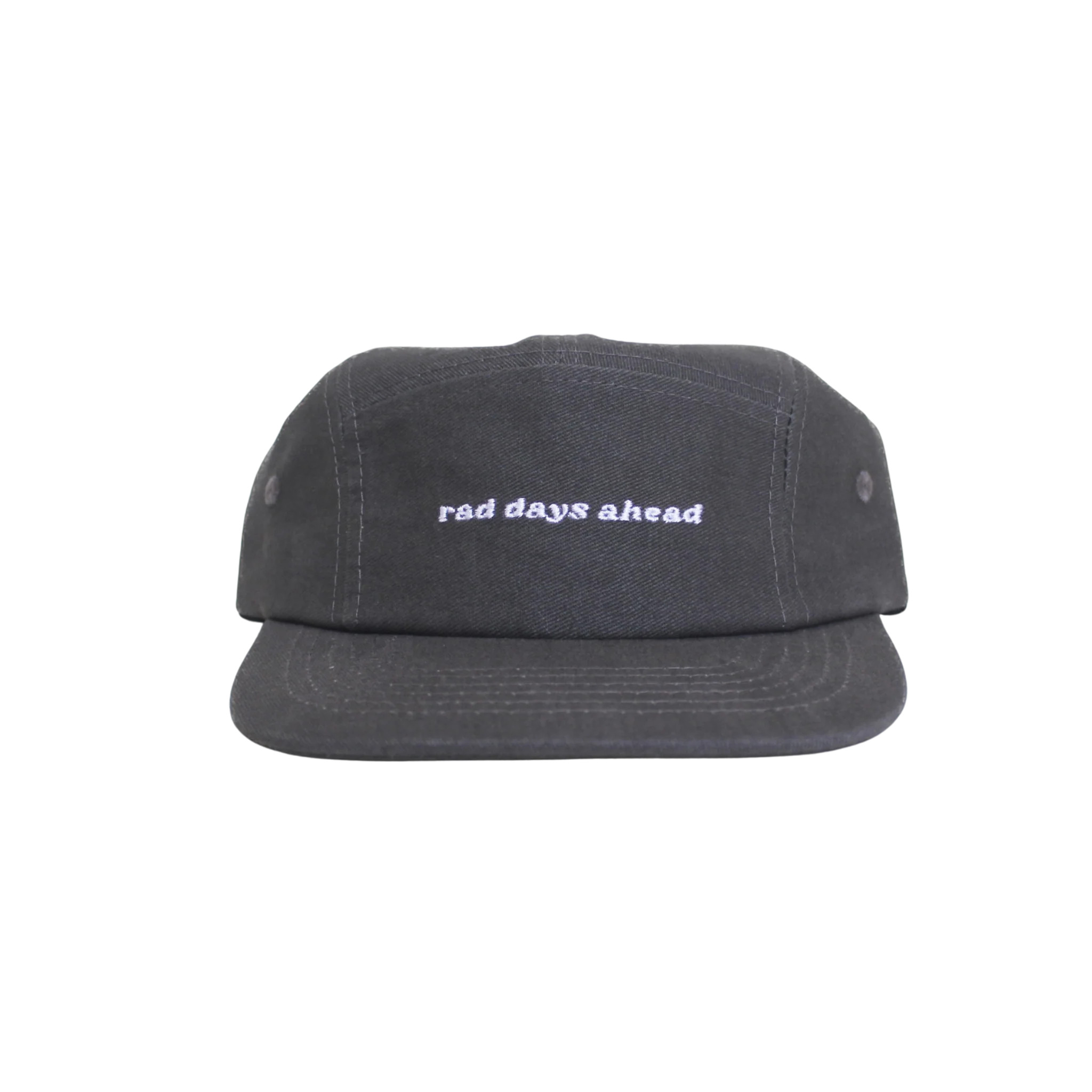 Rad Days Ahead Cotton Five-Panel Hat in Charcoal | Rad River Co.