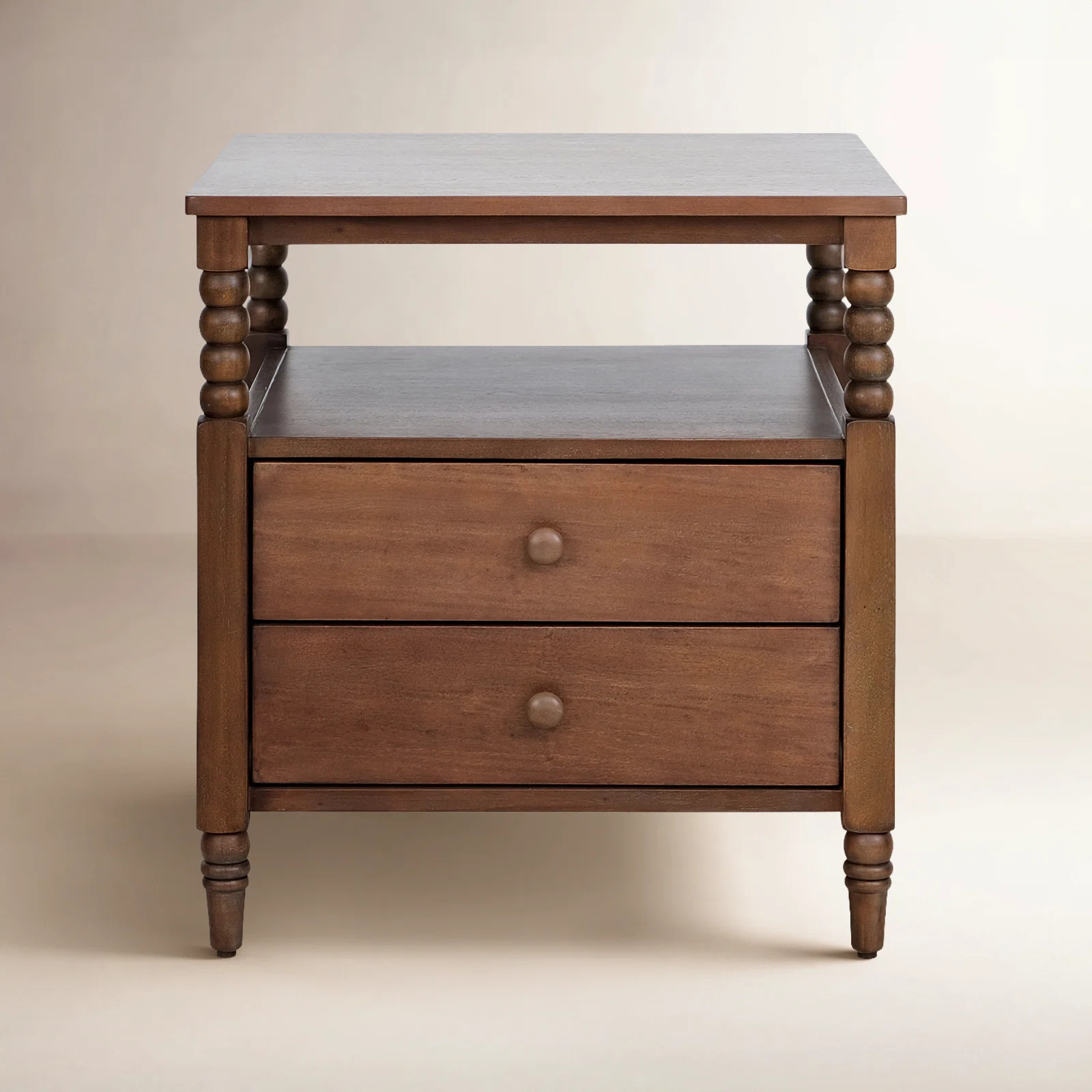 Benbrook Spindle Two Drawer Nightstand | Birch Lane