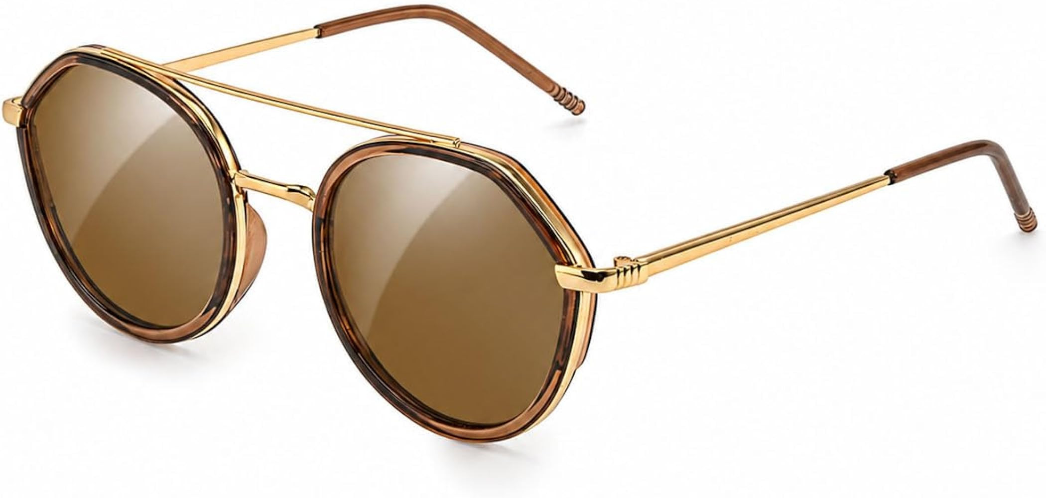 SODQW Tangle Free Aviator Sunglasses Polarized Round Shades for Women | Amazon (US)