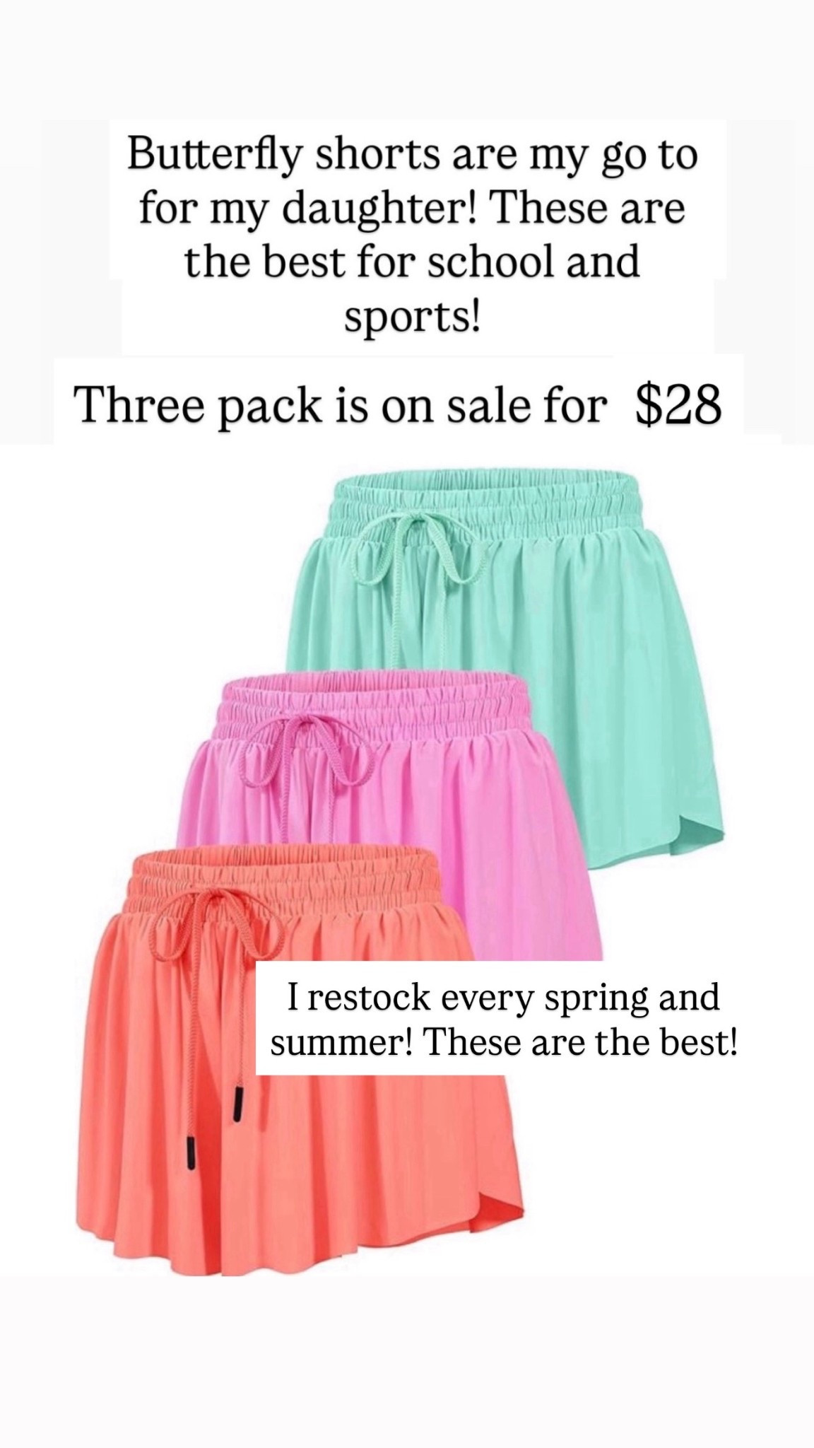 Butterfly shorts are $28 for a 3-pack 

#LTKKids