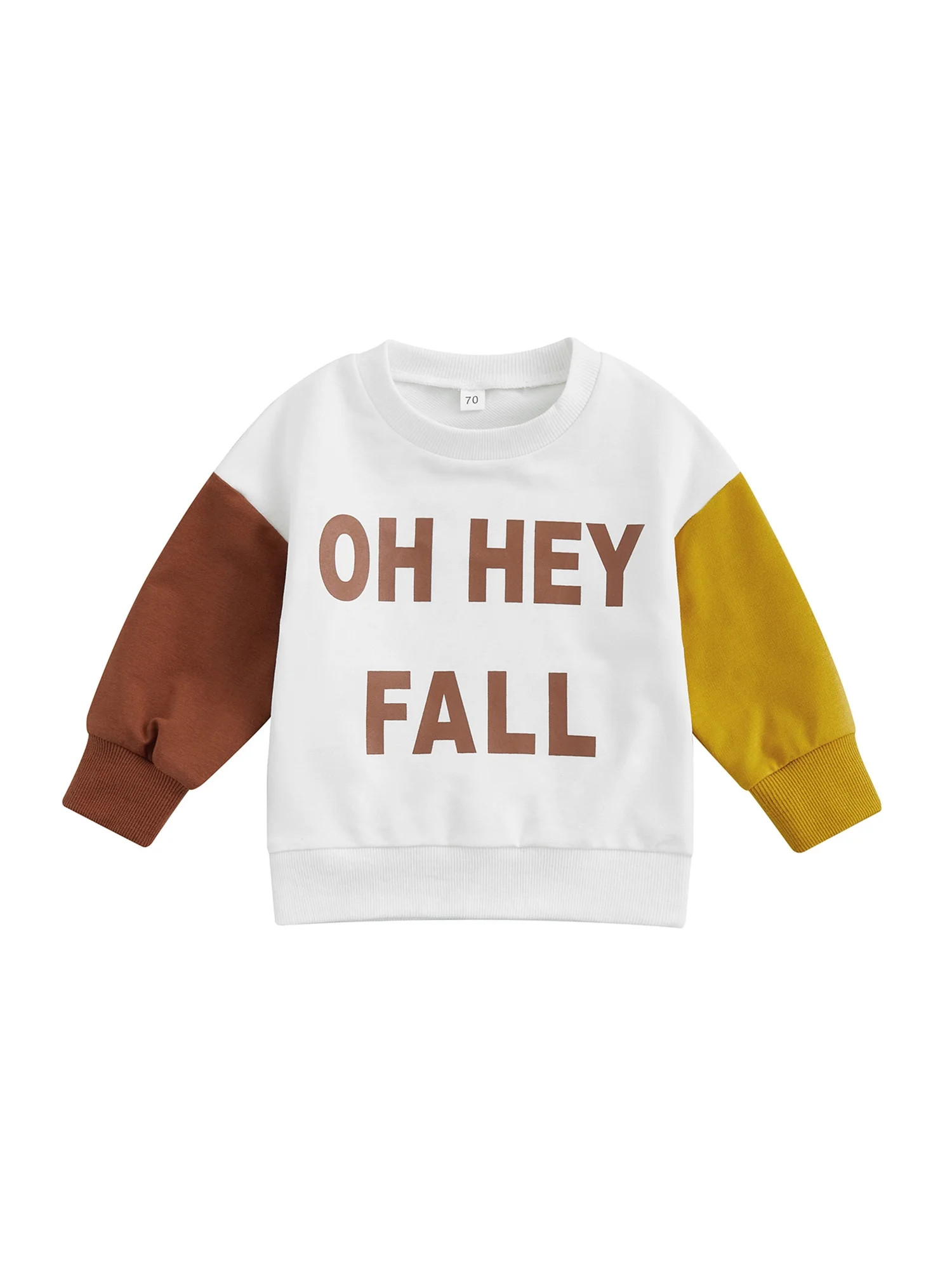 Bagilaanoe Toddler Baby Girl Boy Oversized Sweatshirt Long Sleeve Letters Print Pullover 6M 12M 1... | Walmart (US)
