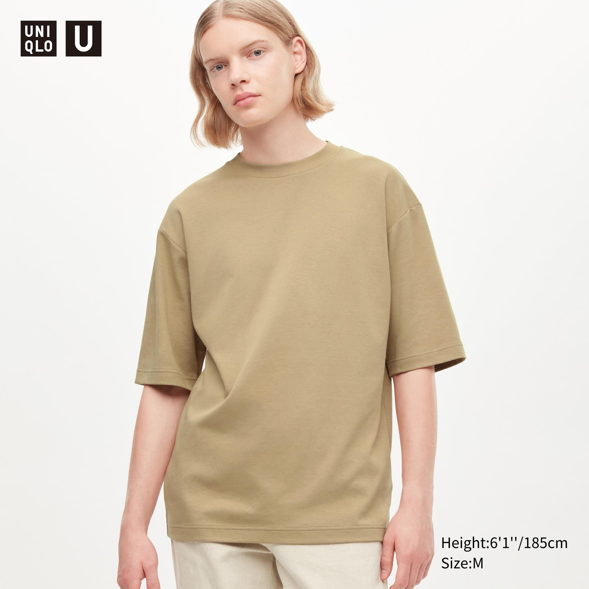 U AIRism Cotton Oversized Crew Neck T-Shirt | UNIQLO (US)