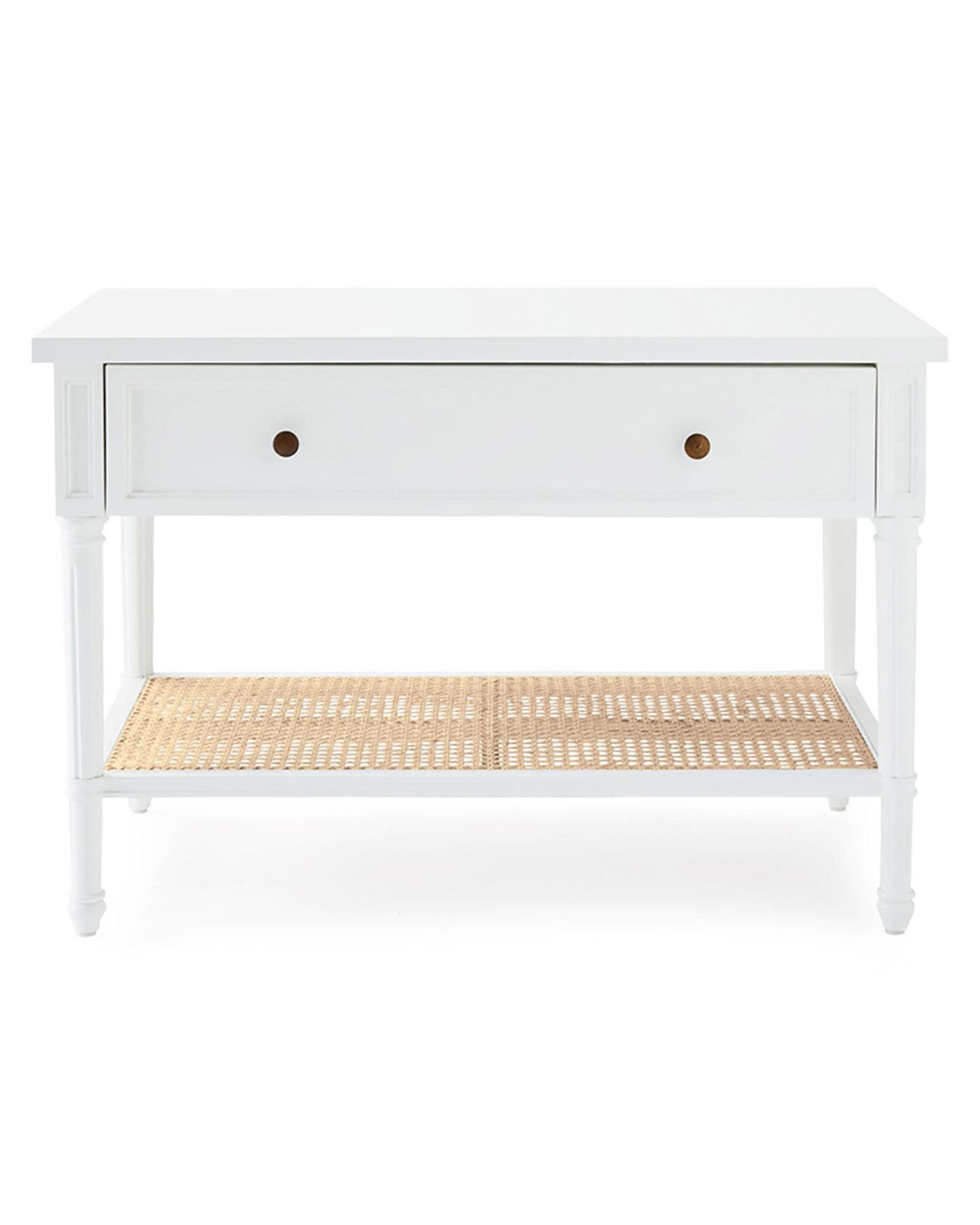 Harbour Cane Wide Nightstand | Serena and Lily