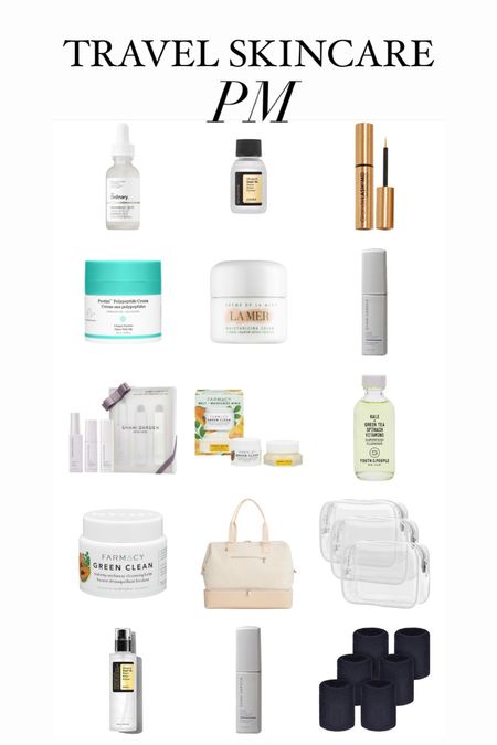 My night skincare routine / I added minis for travel! Most is on sale for Sephora savings! 