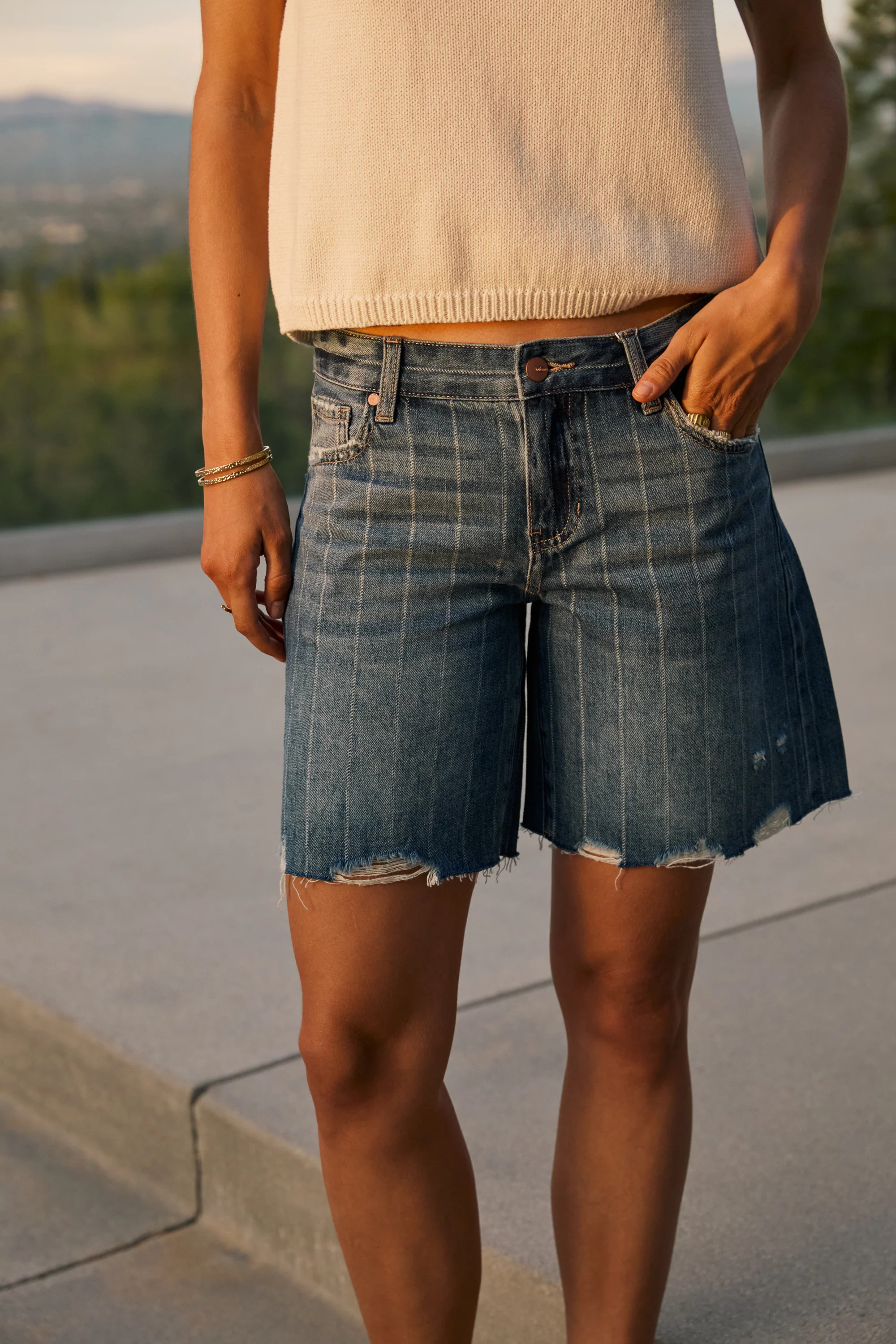 Quincy Denim Shorts | Böhme US