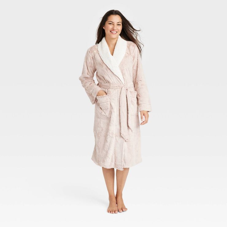 Women's Faux Fur Robe - Stars Above™ | Target
