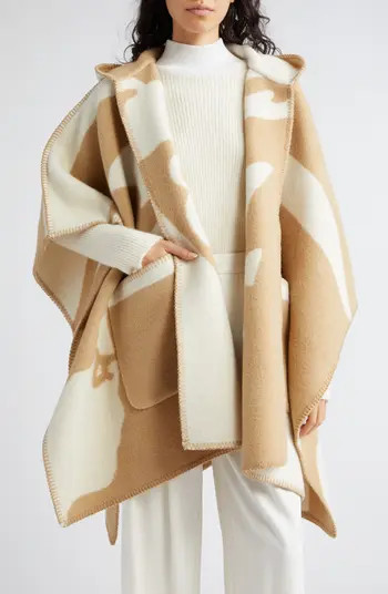 Equestrian Knight Hooded Wool Cape | Nordstrom