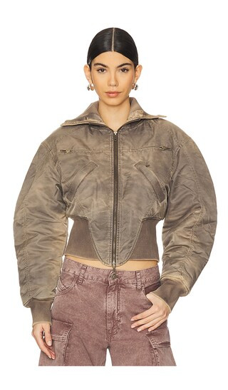 M-claw Bomber Jacket in Washed Dark | Revolve Clothing (Global)