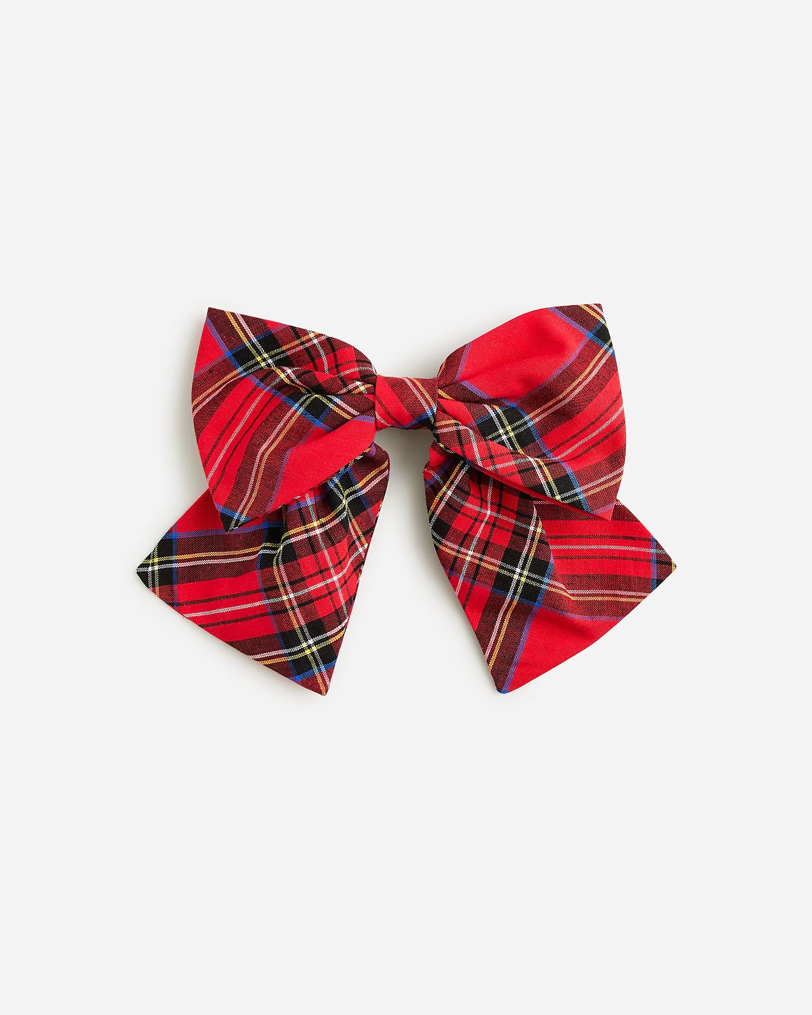 Oversized tartan bow hair clip | J.Crew US