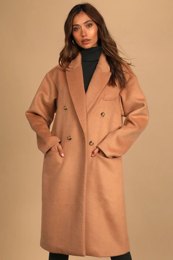 Cozy On By Camel Coat | Lulus (US)