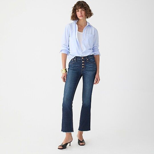 9" demi-boot crop jean in Dark Worn wash | J.Crew US