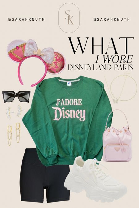 Disneyland Paris outfit, Disney outfit, Minnie ears, Mickey ears, sunglasses, bucket bag, sneakers 

#LTKtravel #LTKshoecrush #LTKeurope