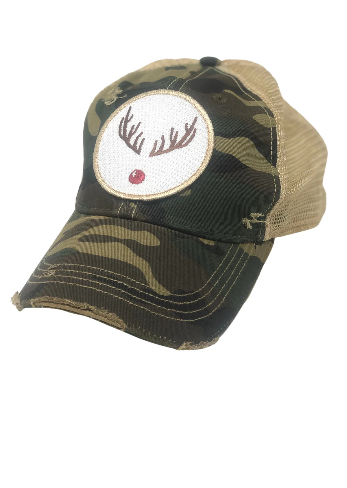 DISCO BALL REINDEER PATCH HAT | Judith March