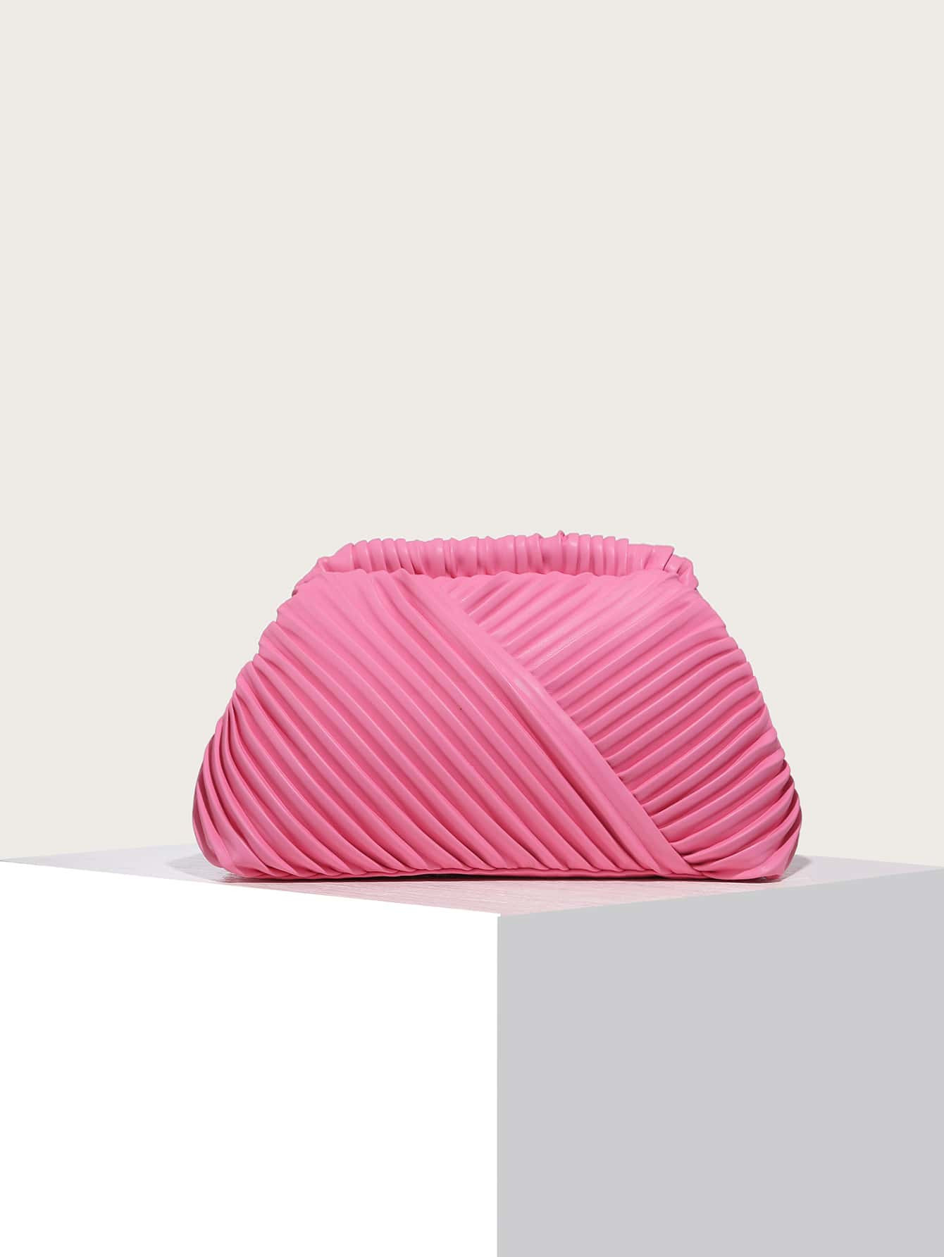 Minimalist Ruched Detail Clutch Bag | SHEIN