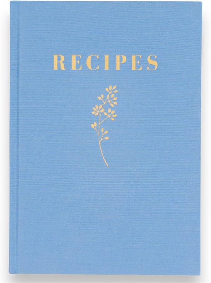 Premium Quality Recipe Book to Write in Your Own Recipes, Hardcover Linen With Elegant Gold Inlay... | Amazon (US)