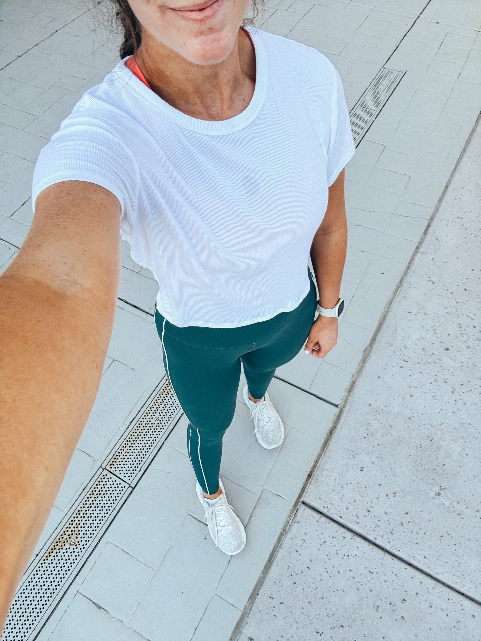 This workout set has been a top seller for a couple weeks now! Love the ribbed top. So so soft! It is slightly cropped and runs small. I would size up one or two sizes! Leggings are high waisted and buttery soft! I am in a size small. 

#LTKFindsUnder50 #LTKActive #LTKFitness