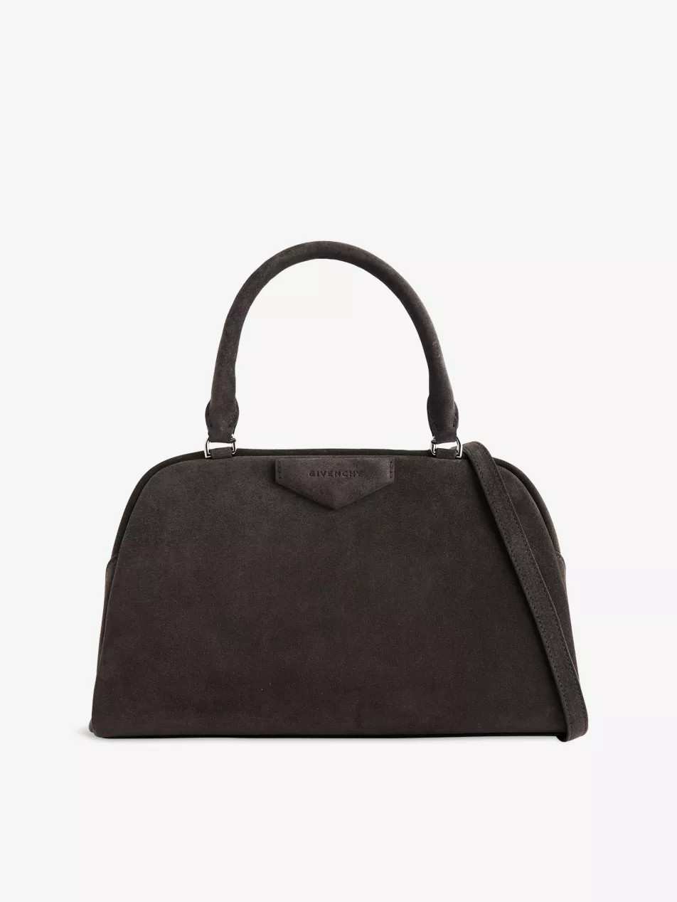Antigona East-West Medium Suede Shoulder Bag | Selfridges