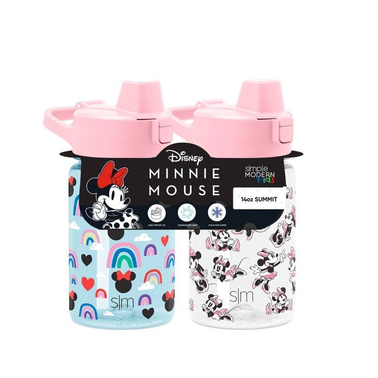 2pk Summit Tritan Heat Transfer 12oz 'Minnie' Portable Drinkware - Simple Modern | Target