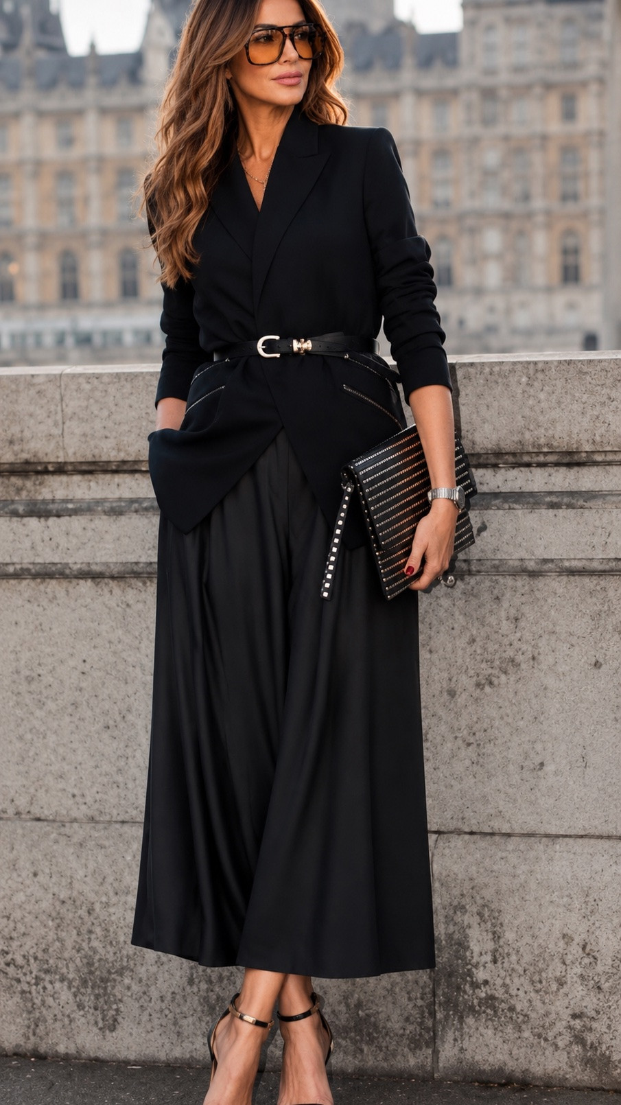 Power dressing, but make it feminine 🖤✨ A tailored black blazer, silky lace cami, dramatic maxi skirt and gold accents = the kind of look that feels polished, powerful, and a little Parisian. This is one of those elevated monochrome outfits you can wear to dinner, drinks, or a chic event and feel instantly put together. Shop the look in my LTK 🤍

#LTKStyleTip #LTKOver40 #LTKWorkwear #LTKNightOut #LTKSeasonal

#LTKdayinmylife #LTKPlusSize