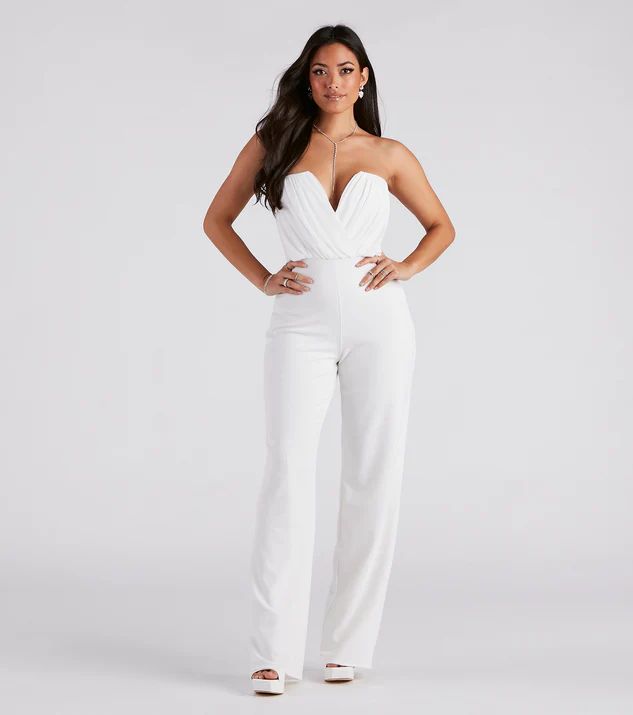 Such A Chic Vibe Strapless Jumpsuit | Windsor Stores