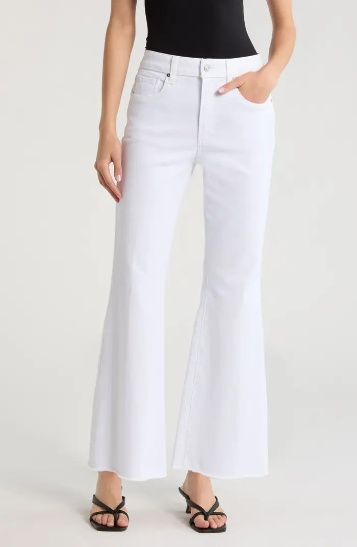 Marlow High Waist Raw Hem Ankle Skimmer Flare Jeans | Nordstrom