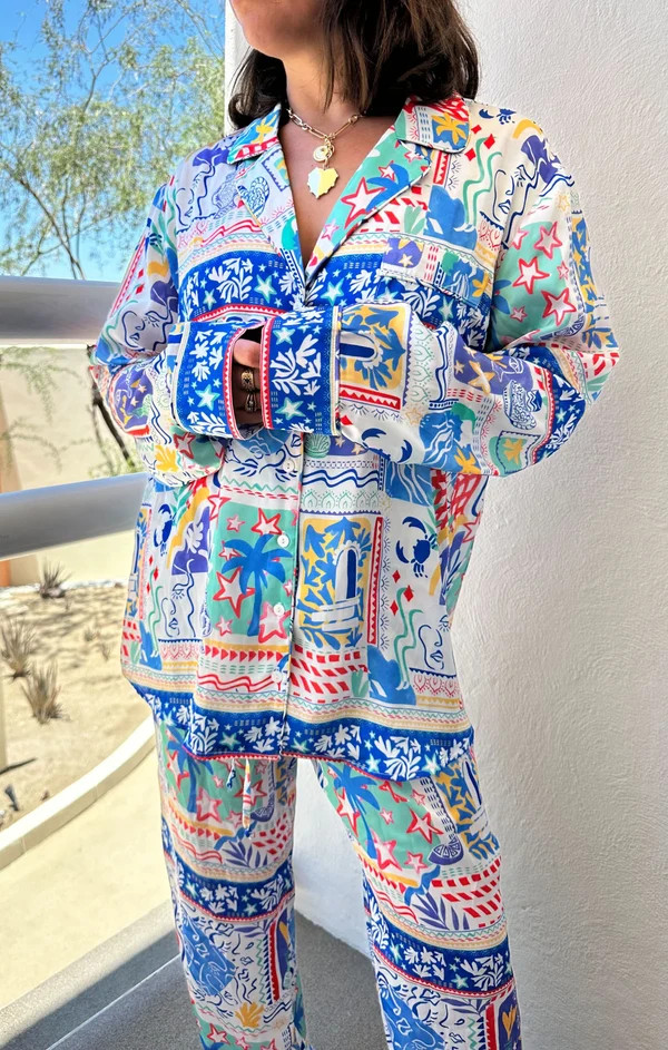 Classic PJ Set ~ Summer Stories Silky | Show Me Your Mumu