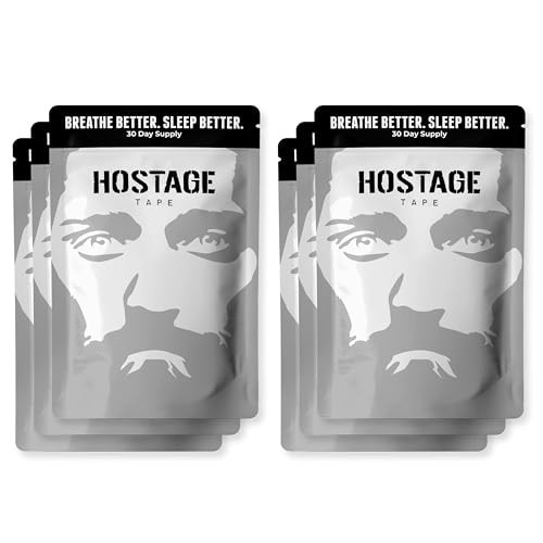 Hostage Tape - Premium Adhesive Tape – Medical-Grade Breathable Tape – Pain Free Removal – (6 Pack, 180 Tapes) Black | Amazon (US)