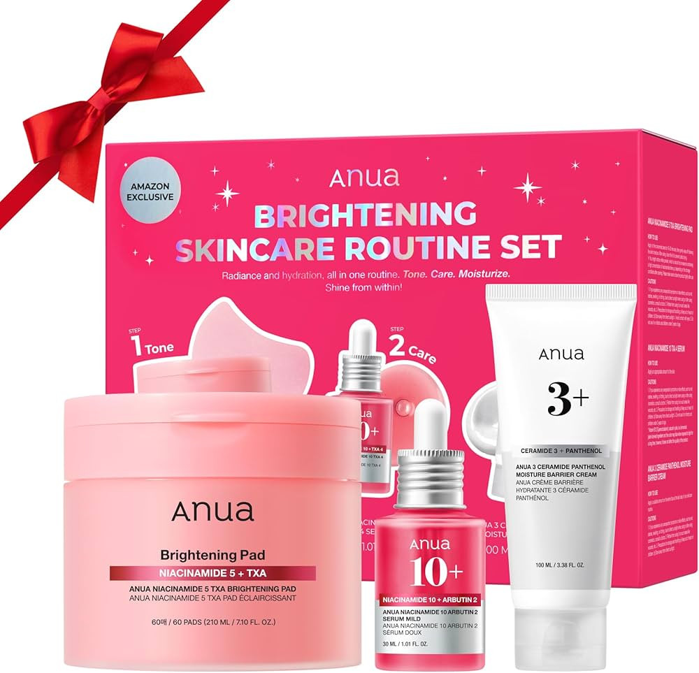 ANUA BRIGHTENING Niacinamide Skincare Routine Set (Amazon Exclusive Set), Niacinamide Serum & Ton... | Amazon (US)
