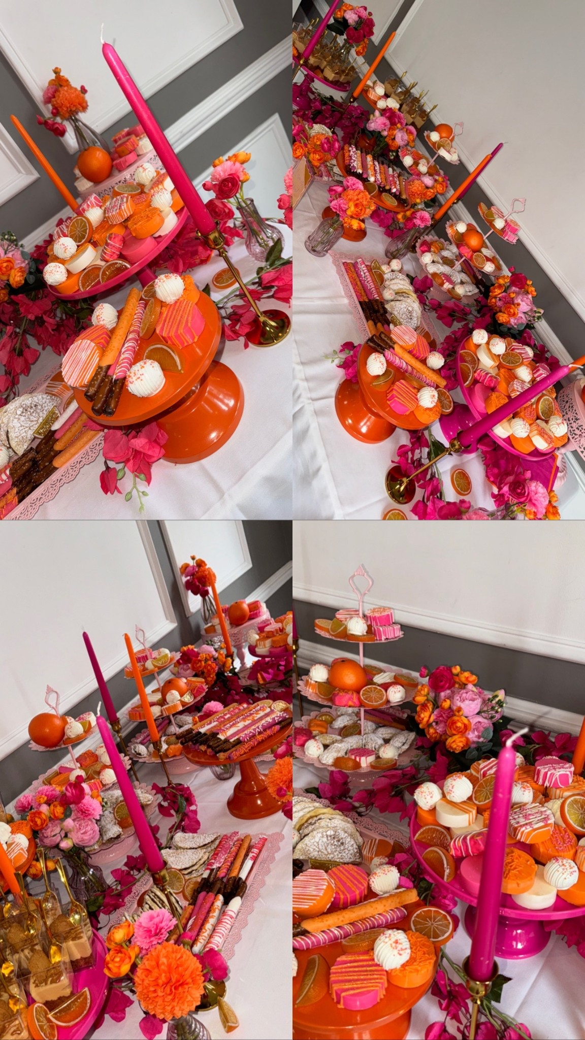 Dessert table🧡🍊🩷

#LTKParties #LTKWedding #LTKFindsUnder100