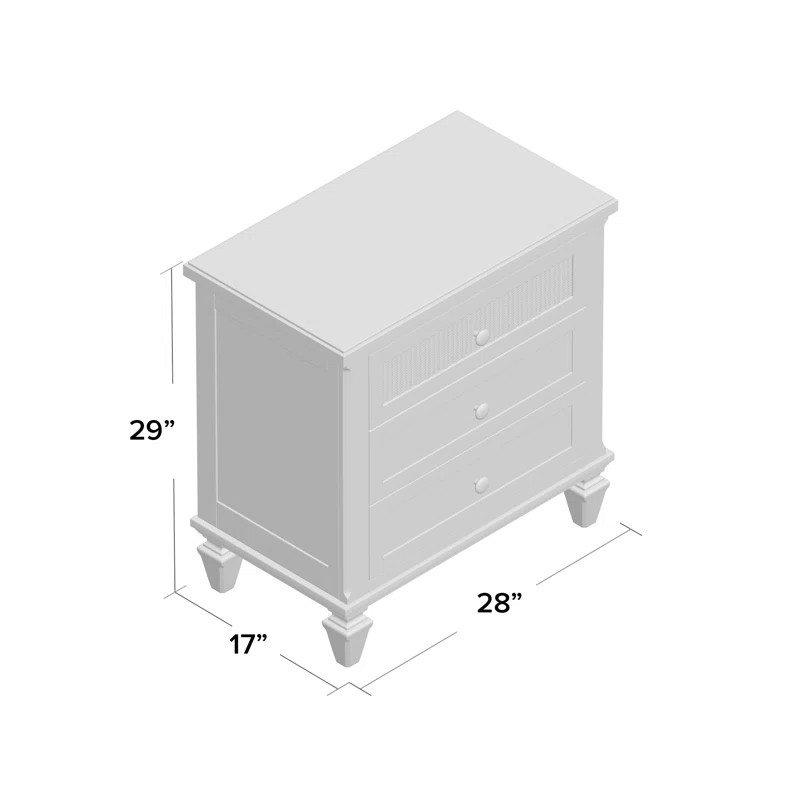 Smotherman 3 Drawer Nightstand | Wayfair North America