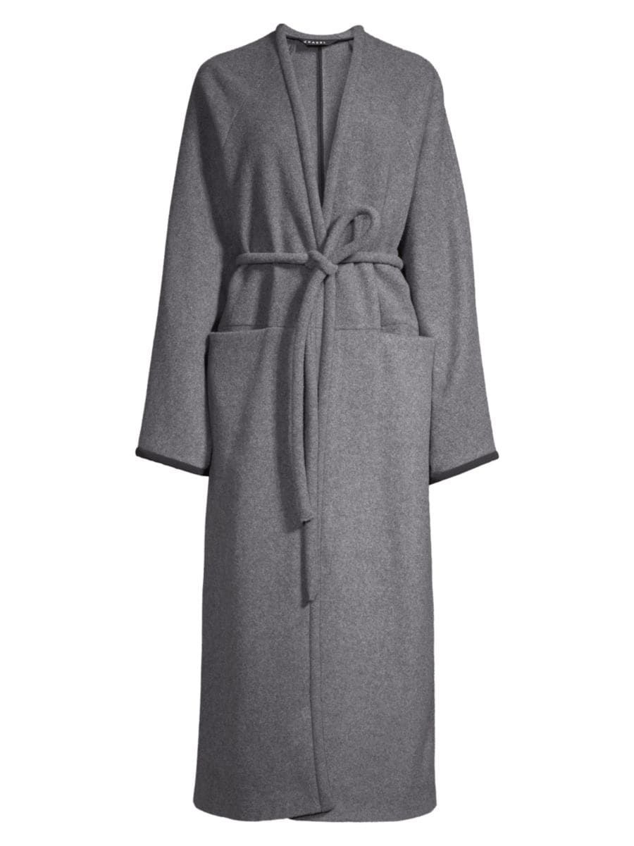 Kassl Wool & Cashmere Long Wrap Coat | Saks Fifth Avenue