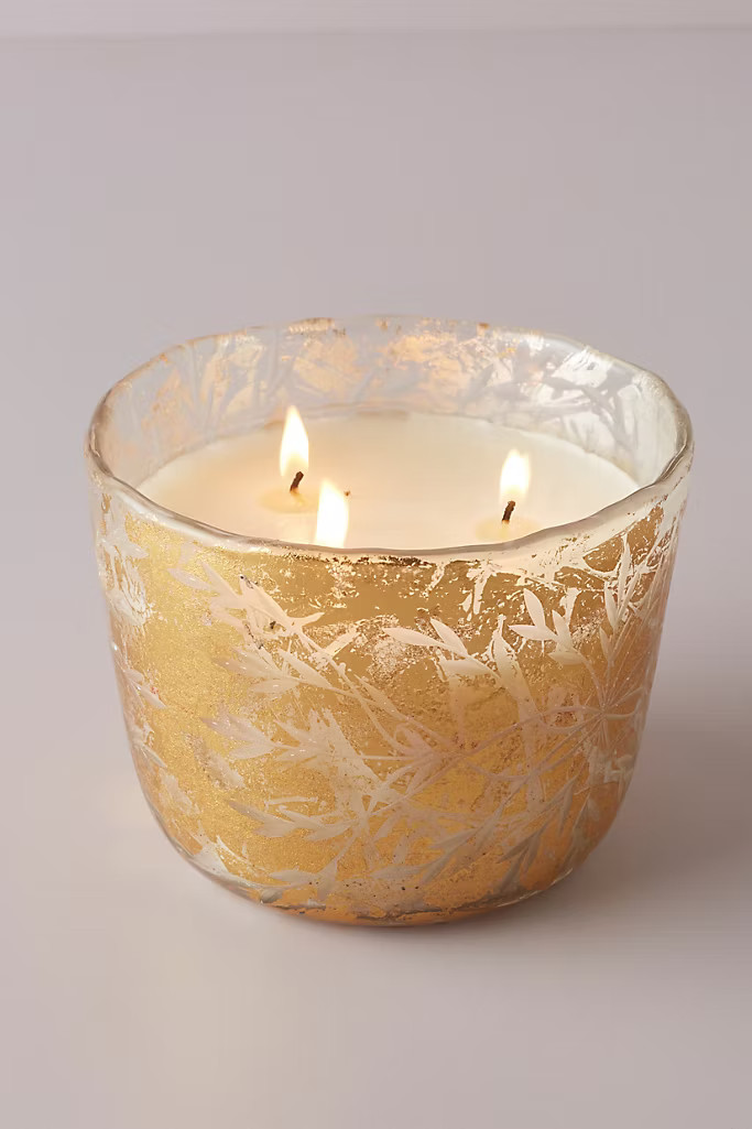 Avalon Lustered Glass Candle | Anthropologie (US)
