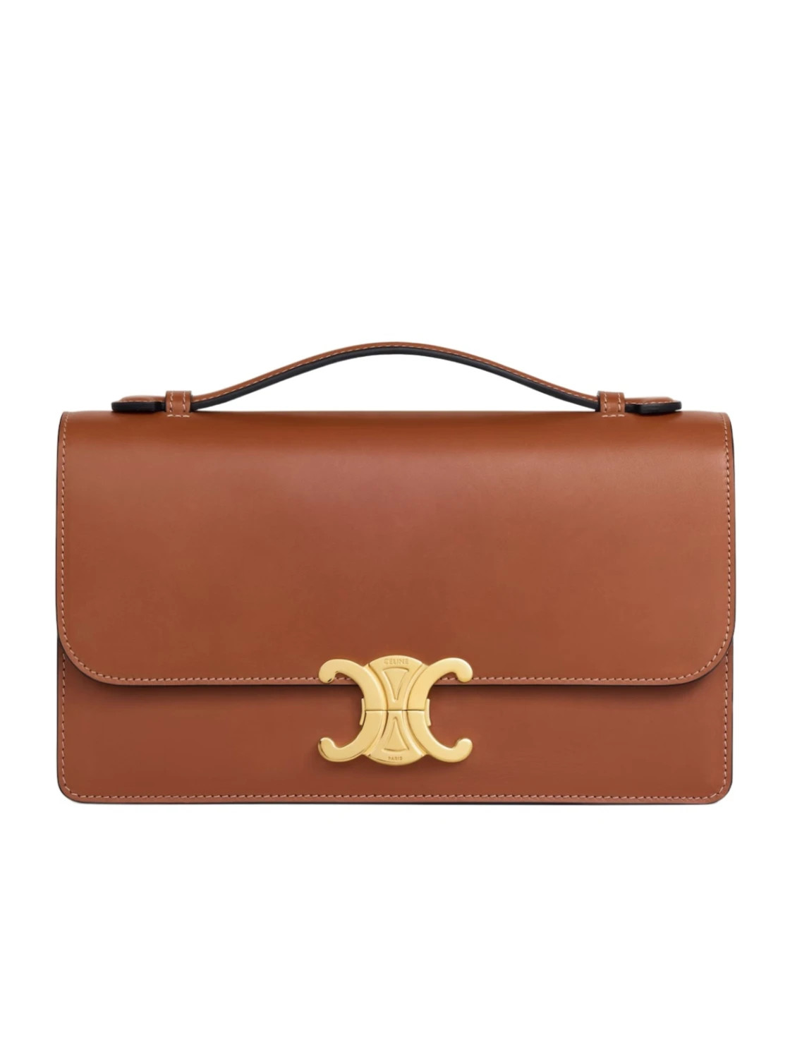 MEDIUM TRIOMPHE FOLIO IN Natural calfskin | Senser US