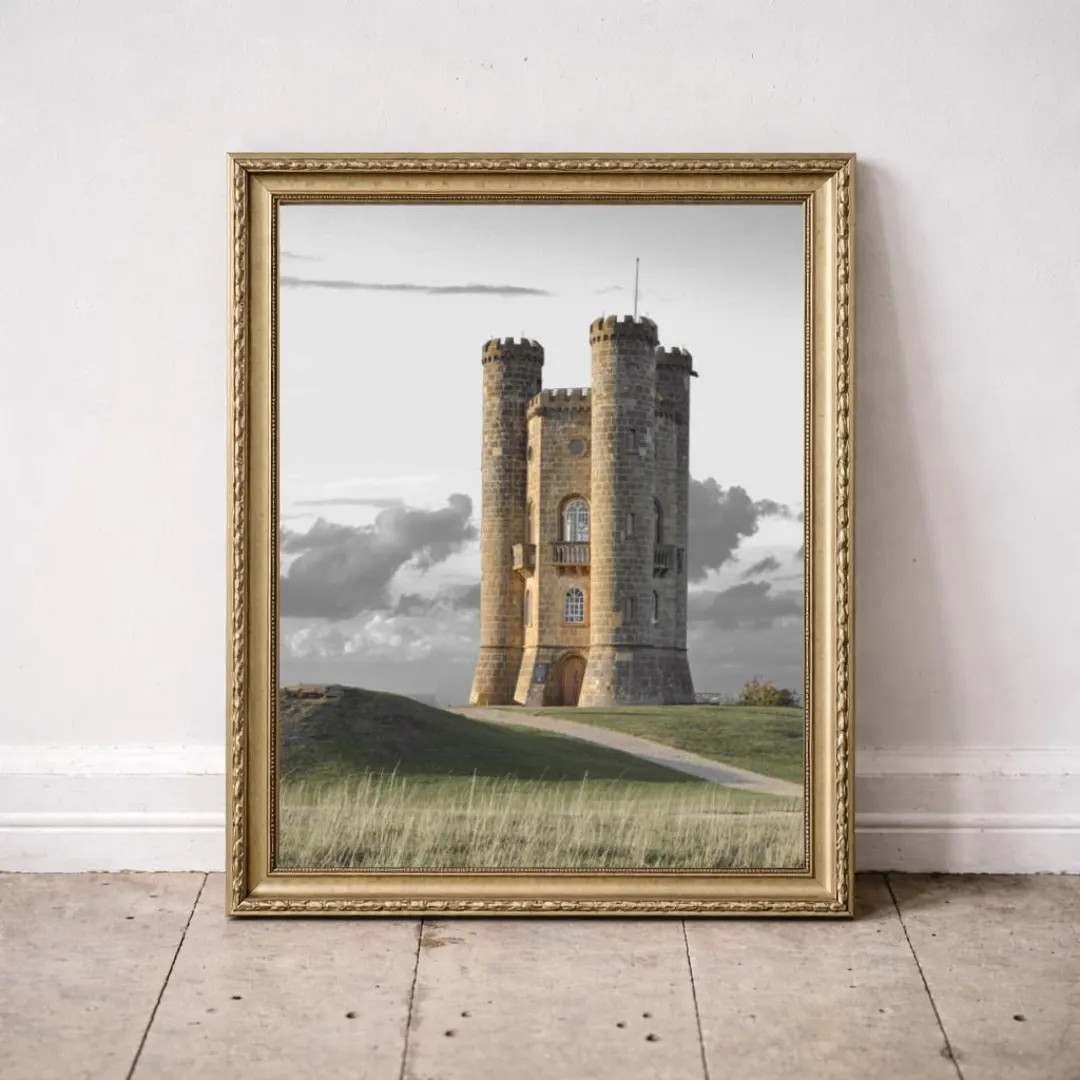 Broadway Tower Castle England – Landscape Vintage Artwork, Framed or Unframed Watercolor Print | Etsy (US)